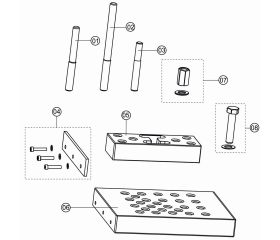 Soportes universales para prensas (30 T) | BH7PS30